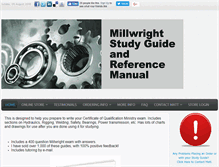 Tablet Screenshot of millwrightstudyguide.com